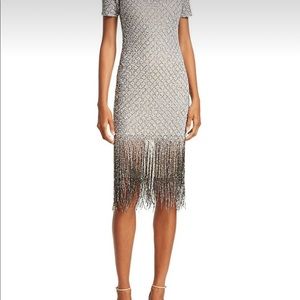 PAMELLA ROLAND SIGNATURE SEQUIN BODYCON COCKTAIL DRESS